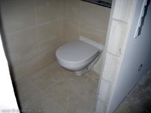 Die ersten Waschbecken wurden montiert WC im Gäste-WC [02.02.2010] Sanitärtechnik